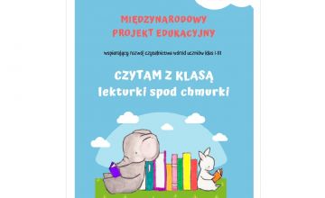 Klasy II przystąpiły do projektu "CZYTAM Z KLASĄ" To nowy, ogólnopolski projekt wspierający rozwój czytelnictwa wśród uczniów klas I-III.